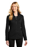 Port Authority® Ladies Grid Fleece Jacket