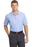 Red Kap® Short Sleeve Striped Industrial Work Shirt